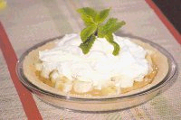 Arroz con leche y bananas
