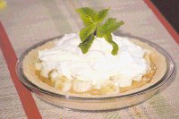 Arroz con leche y bananas