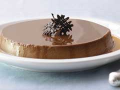 Flan de chocolate