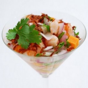 Ceviche de champiñones