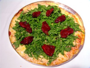 Pizza de rúcula
