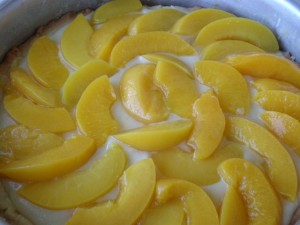 Tarta de duraznos