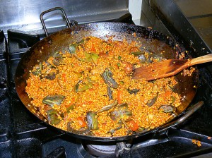 Paella de verduras