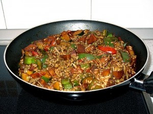 Arroz al ajillo