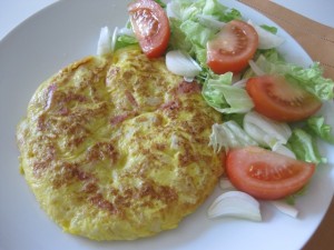 Tortilla de coliflor