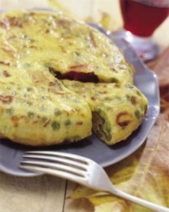 Tortilla de guisantes