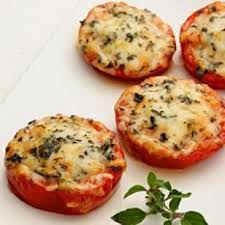 Tomates al horno con queso