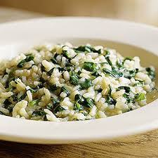 Risotto con espinacas